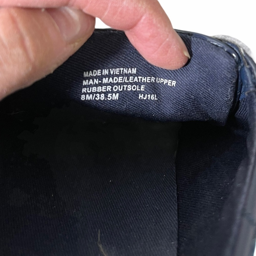 Michael Kors Lace Up Tobey White/Navy Sneakers - Picture 9 of 14